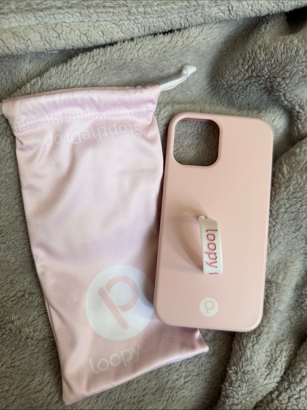 Loopy Case iPhone 12 Case in Blush Pink